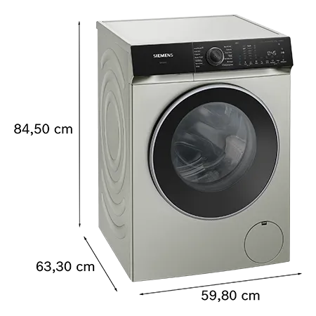 SIEMENS WG56H2AXGB Freestanding iQ500  Washing machine 10kg wash, 1600rpm, Silver