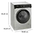 SIEMENS WG56H2AXGB Freestanding iQ500  Washing machine 10kg wash, 1600rpm, Silver
