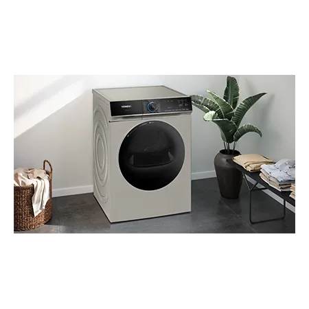 SIEMENS WR47B2CSGB Freestanding 9Kg Heat Pump Tumble Dryer, Silver