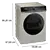 SIEMENS WR47B2CSGB Freestanding 9Kg Heat Pump Tumble Dryer, Silver