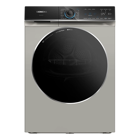 SIEMENS WR47B2CSGB Freestanding 9Kg Heat Pump Tumble Dryer, Silver