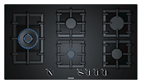 SIEMENS EP9A6SB90 90cm 5 BurnerWok Gas Hob with Cast Iron Pan Supports.