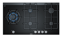 SIEMENS ER9A6SD70 90cm 5 BurnerWok Gas Hob with Cast Iron Pan Supports Ex-Display Model