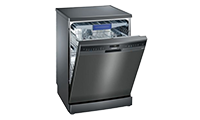 SIEMENS SN258B00NE Standard Dishwasher - Black Steel - A++ Rated.Ex-Display Model