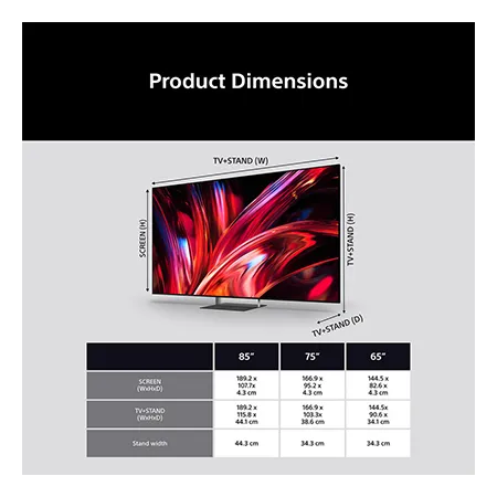 SONY K65XR95M2PB 65" 4K RGB LED Google TV