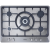 STOVES SGH700CSST Stoves 5 Burner and Wok Gas Hob with Cast Iron Pan Supports in Black