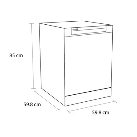 Sensis DWF0214FSDWA Dishwasher - 14 Place Settings - White