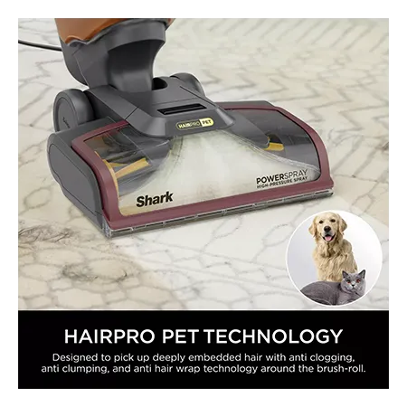 Shark EX220UK CarpetXpert HairPro Pet Deep Carpet Cleaner - Grey/Burgundy