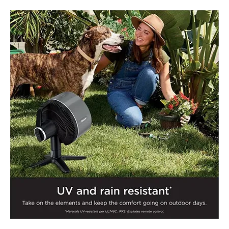 Shark FA150UK FlexBreeze TableMate Indoor to OutdoorTabletop Fan - Winter Fog
