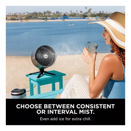 Shark FA300UK FlexBreeze Pro Mist Indoor & Outdoor Fan & Outdoor Misting System - Dark Gray, Charcoal
