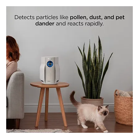 Shark HP062UK BreatheClear Compact Air Purifier with NeverChange6 - Dove