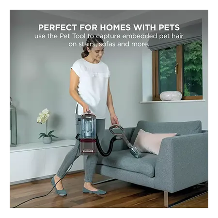 Shark NV603UKT Classic Upright Pet Vacuum Cleaner  - Grey & Plum