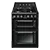 Smeg TR62BL 60 cm Dual Fuel Gas Cooker Black with Twin Cavity
