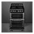 Smeg TR62BL 60 cm Dual Fuel Gas Cooker Black with Twin Cavity