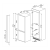 Smeg UKC8174N3E Frost Free Integrated Fridge Freezer 	70/30 Split & Sliding Door Hinge System