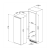 Smeg UKS8L1721F In-Column 60cm Larder Fridge