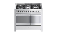 Smeg A2PY8 100cm Dual Fuel Range Cooker Stainless Steel with Pyrolytic Oven
