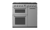 Smeg BU93S 90cm Triple Cavity Dual Fuel Range Cooker Silver Smeg BU93S 90cm Triple Cavity Dual Fuel Range Cooker Silver
