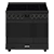 Smeg C92IPN2 Symphony 90cm Electric Range Cooker with Induction Hob in Matte Black