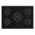 Smeg PV275B Cucina  72cm Gas on Glass Hob Black