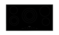 Smeg SE395ETB 90cm Touch Control Ceramic hob with angled edge glass Smeg SE395ETB 90cm Touch Control Ceramic hob with angled edge glass
