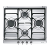 Smeg SE60SGH3 60cm "Classic" Gas Hob with Cast Iron Pan Stands