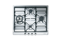 Smeg SER60SGH3 60cm 4 burner Gas Hob - Stainless Steel.Ex-Display Model