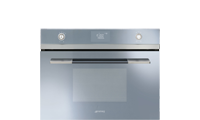 Smeg SF4120MCS Built-In 45cm Microwave Combi Silver Ex-Display Model.Ex-Display Model