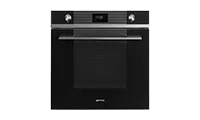 Smeg SFP6101TVN1 60cm Pyrolytic Electric Single Oven Black Glass