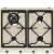 Smeg SR964PGH 60cm Integrated 4 burner Gas Hob in Cream