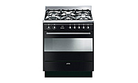 Smeg SUK81MBL8 80cm Duel Fuel "Concert" Cooker with Multifunction Oven and Gas hob Black Smeg SUK81MBL8 80cm Duel Fuel "Concert" Cooker with Multifunction Oven and Gas hob Black