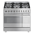 Smeg SY92PX8 90cm Dual Fuel Range Cooker Satin Steel