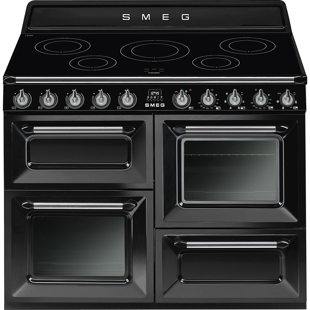 Smeg TR4110IBL 110cm Electric Cooker Black with Induction Hob