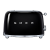 Smeg TSF01BLUK 50s Retro Style 2 Slice Toaster in Black.Ex-Display Model