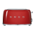 Smeg TSF02RDUK 50s Retro Style 4 Slice Toaster in Red