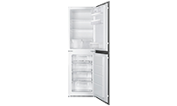Smeg UKC3170P1 Integrated 50/50 Fridge Freezer with Sliding Door Fixing Kit - White - A+ Rated.