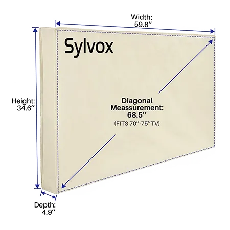 Sylvox OT75A1COVER Waterpoor Outdoor TV Cover for 70-75" TVs Sylvox OT75A1COVER Waterpoor Outdoor TV Cover for 70-75" TVs