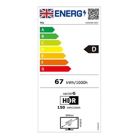 TCL 65A400M-UK 65" QD-MINI LED TV