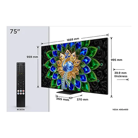 TCL 75A400U-UK 75" QD-MINI LED TV
