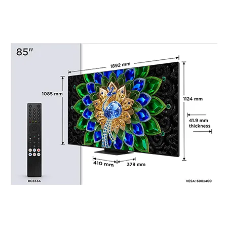 TCL 85A400U-UK 85" QD-MINI LED TV