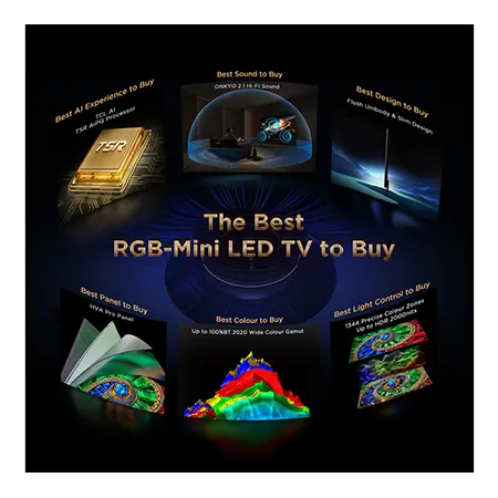 TCL 85RM7L-UK 85" 4K Ultra HD RGB MINI LED Google TV