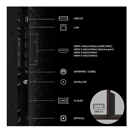 TCL 85X11L-UK 85" 4K Ultra HD SQD MINI LED Google TV