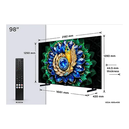 TCL 98A400M-UK 98" QD-MINI LED TV