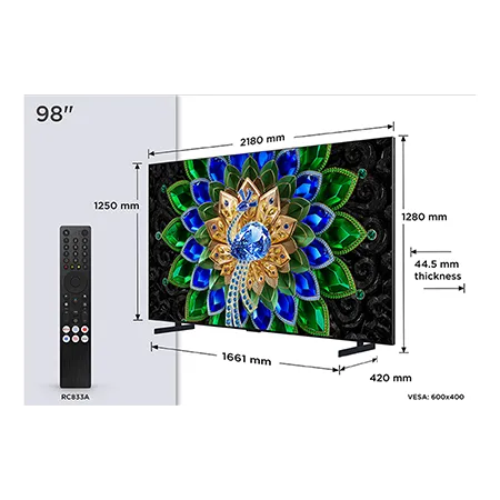 TCL 98A400U-UK 98" QD-MINI LED TV