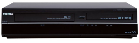 Toshiba Rdxv59dtkb Dvd Vcr Combi Recorder With 250gb Hdd Integrated Digital Tuner