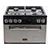 Tesla TMRDF60SS 60cm Mini Dual Fuel Range Cooker in Stainless Steel