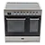 Tesla T90DCRCSS 90cm Professional Ceramic Electric Range Cooker in Stainless Steel