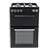 Tesla TMRDF60B 60cm Mini Dual Fuel Range Cooker  in Black Colour