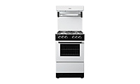 Valor V55HLGWHT Gas Cooker White with 4 Burner Hob Enamel Pan Supports and High Level Grill Valor V55HLGWHT Gas Cooker White with 4 Burner Hob Enamel Pan Supports and High Level Grill