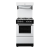 Valor V55HLGWHT Gas Cooker White with 4 Burner Hob Enamel Pan Supports and High Level Grill